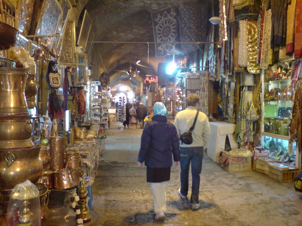 Walking in the bazaar