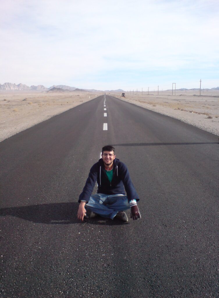 Abed in the desert road