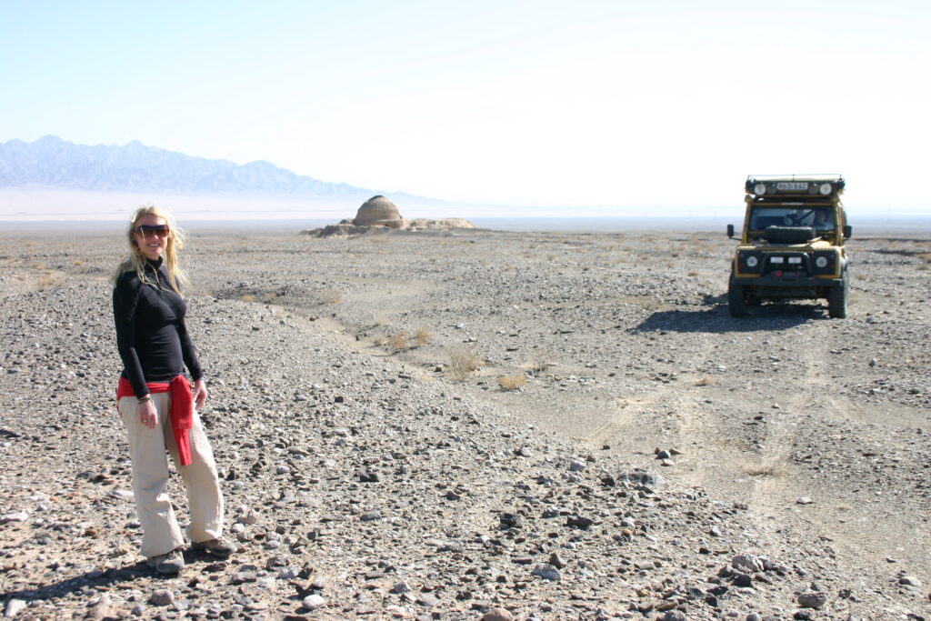 Gabby in the desert