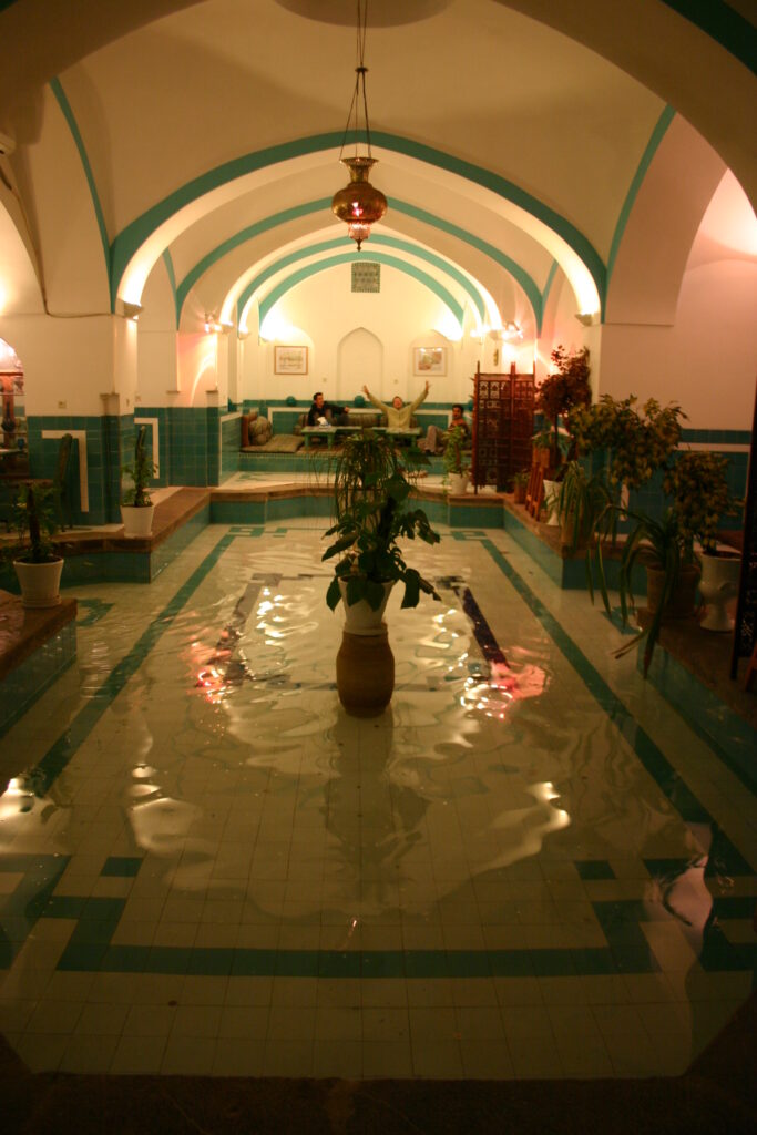 This tea house used to be a baths