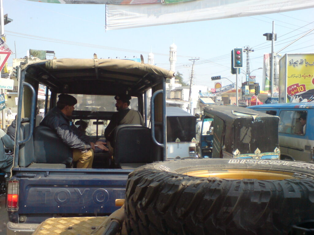 Police escort begins in Multan