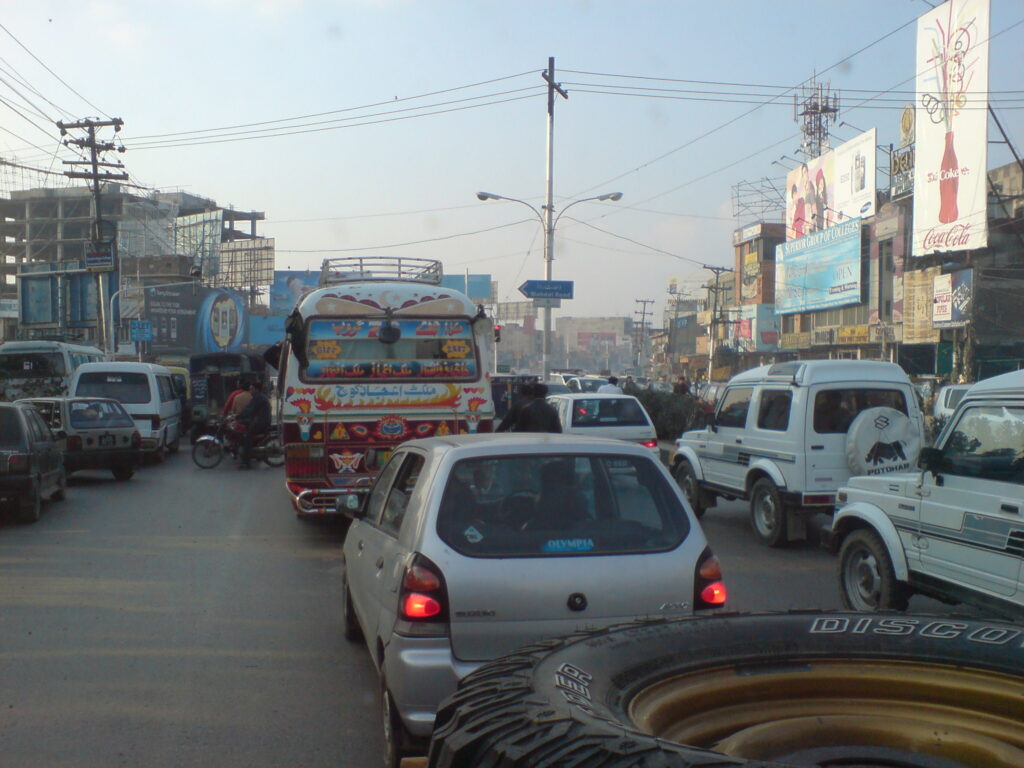 Rush hour in Lahore